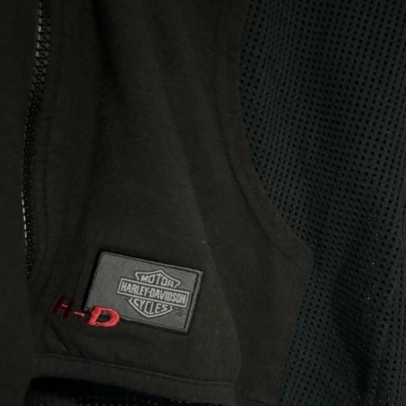 Harley Davidson Vintage Thin Mesh Riding Zip Up - Picture 4 of 4